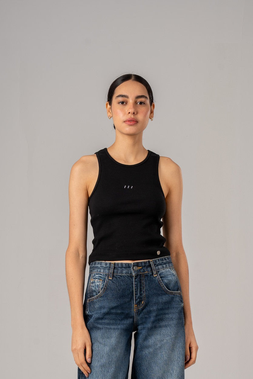 Black Basic Tank Top